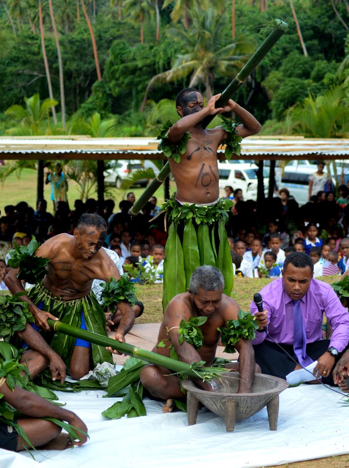 Mercy crew participates in ribbon cutting ceremony for the Viani Primary School during Pacific Partnership 2015 150617-N-PZ713-004