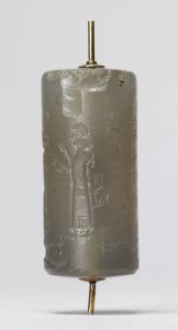 Mesopotamian - Cylinder Seal with Archer and Winged Lion - Walters 421195 - Side E
