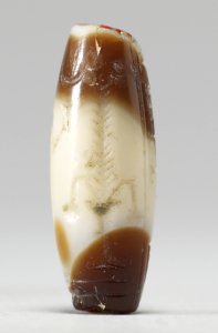 Mesopotamian - Barrel-Shaped Cylinder Seal - Walters 42655 - Side D