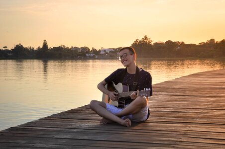 Social musician beautiful