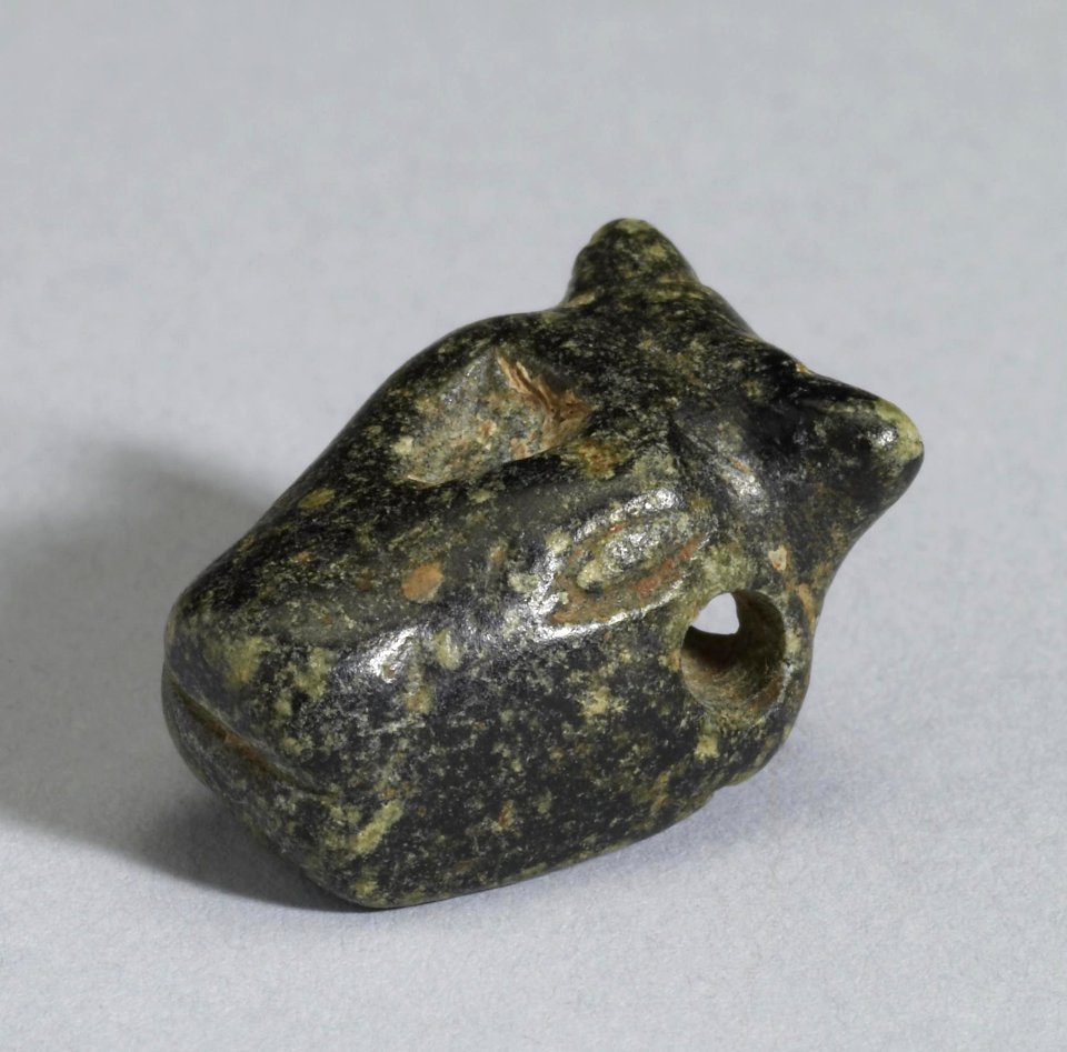 Mesopotamian - Bull's Head Amulet - Walters 421458 - Three Quarter Left