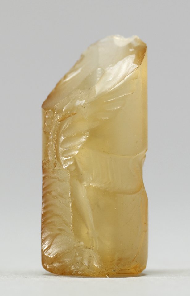 Mesopotamian - Cylinder Seal with Human Headed Winged Bull and Inscription - Walters 42808 - Side E