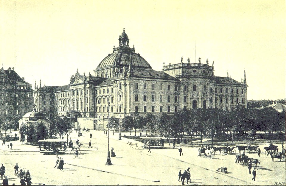München Justizpalast Bronner 1898