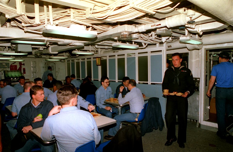 Mess aboard USS Ainsworth (FFT-1090)