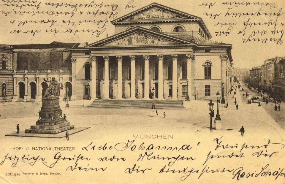 München, Bayern - Hof- und Nationaltheater (Zeno Ansichtskarten)