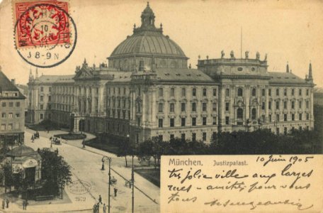 München, Bayern - Justizpalast (3) (Zeno Ansichtskarten)