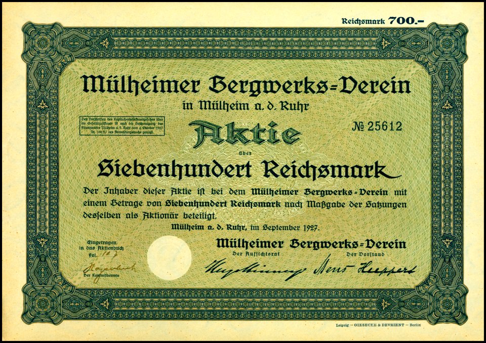 Mülheimer Bergwerks-Verein 1927