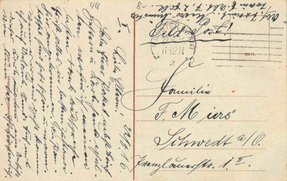 Münster (Westf.), Nordrhein-Westfalen - Tuckesburg (back) (Zeno Ansichtskarten)