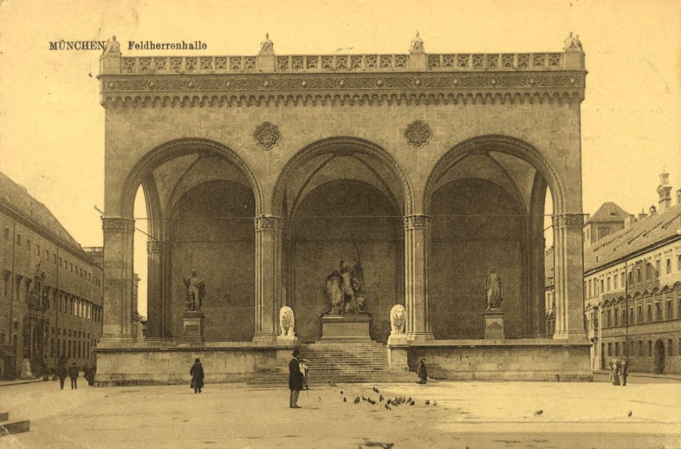 München, Bayern - Feldherrenhalle (3) (Zeno Ansichtskarten)