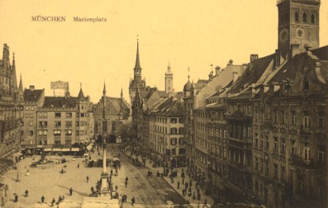 München, Bayern - Marienplatz (Zeno Ansichtskarten)