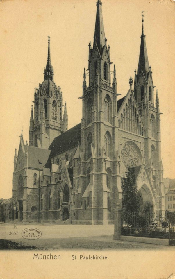 München, Bayern - St. Paulskirche (2) (Zeno Ansichtskarten)