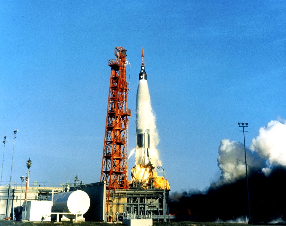 Mercury-Atlas 8 launch in 1962
