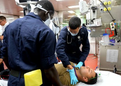 Mercy conducts mass casualty exercise during Pacific Partnership 2015 150716-N-PZ713-210