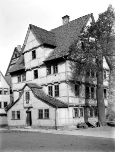 Münden Kirchplatz Alte Schule Ludwig Bickell vor 1900