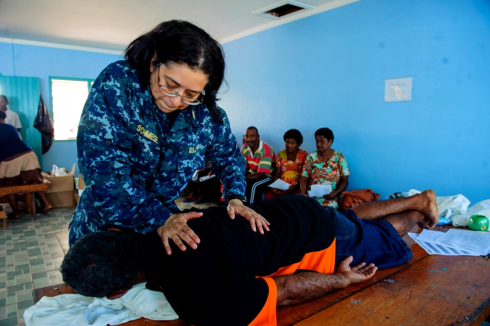 Mercy crew provides medical care to locals in Savusavu, Fiji, during Pacific Partnership 2015 150612-N-HE318-008
