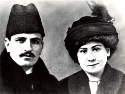 Məmməd Yusif Cəfərov və xanımı Yelizaveta Buxarskaya photo