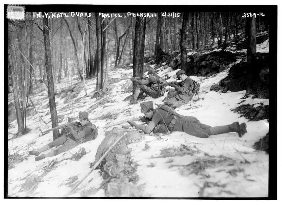 N.Y. Nat'l Guard manouevres, Peekskill, 2-21-15 LCCN2014698536