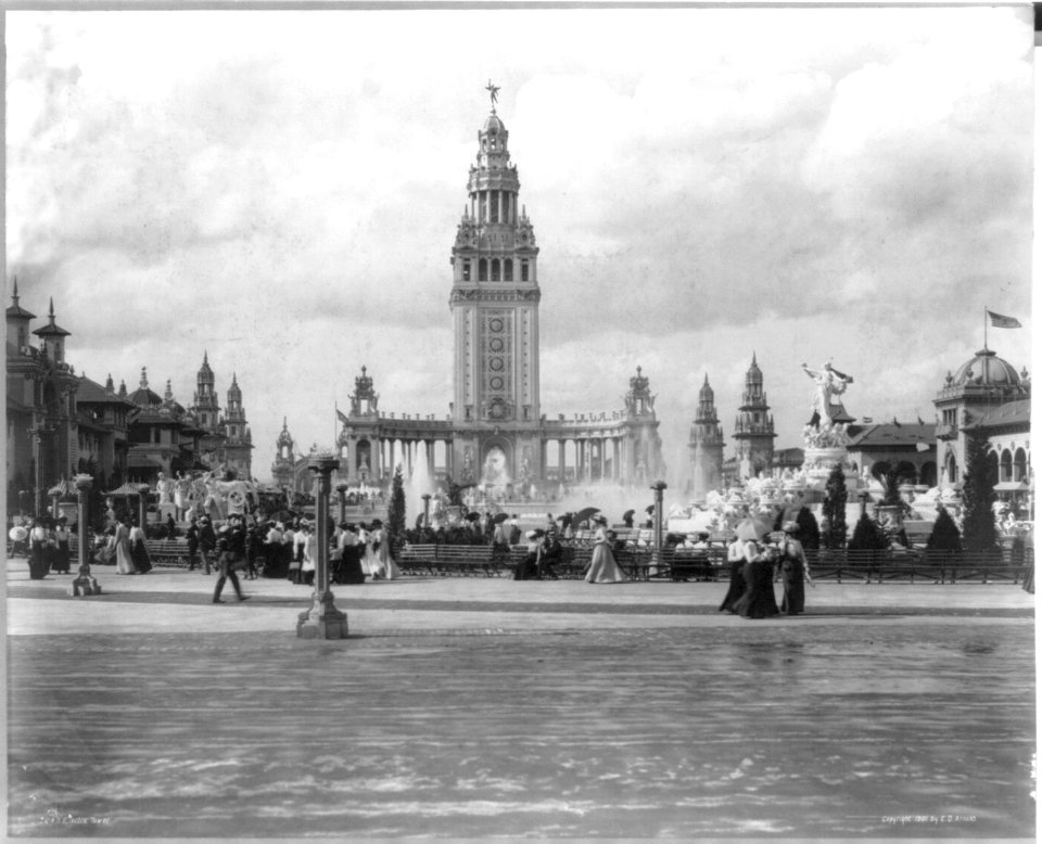 N.Y. - Buffalo - Pan American Expo. - panoramic view, with Electric Tower in center LCCN2006684384