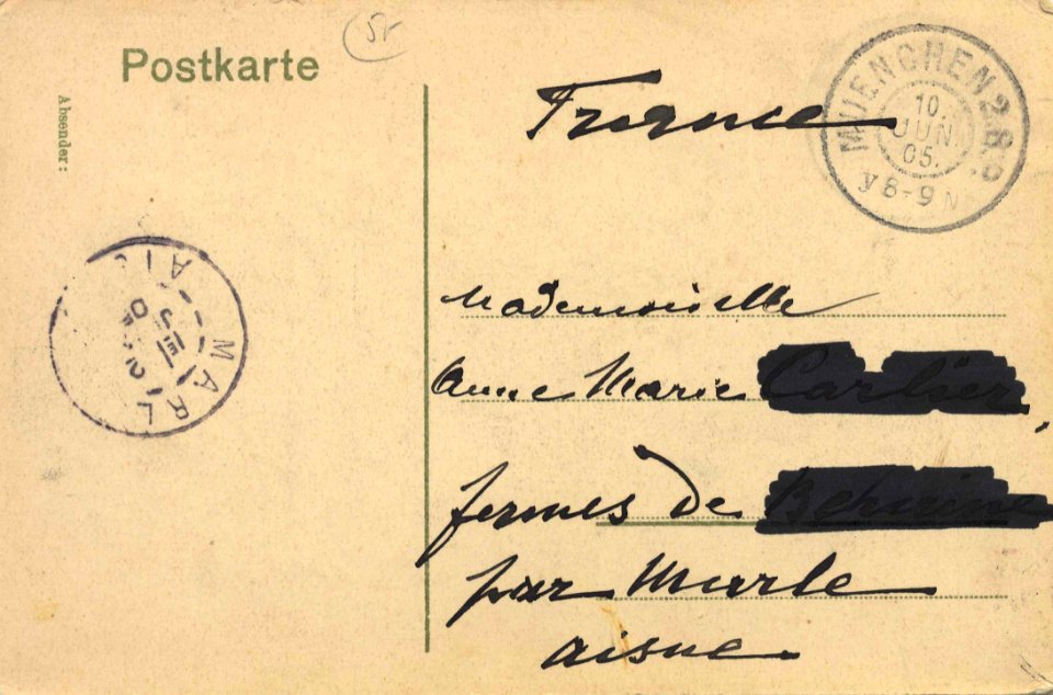 München, Bayern - Justizpalast (3) (back) (Zeno Ansichtskarten)