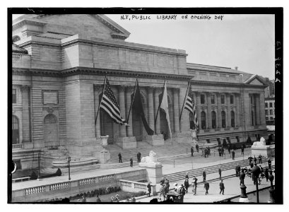 N.Y. Public Library on opening day LCCN2014689470