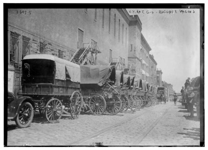 N.Y. Nat. G'd - Baggage Wagons LCCN2014701520
