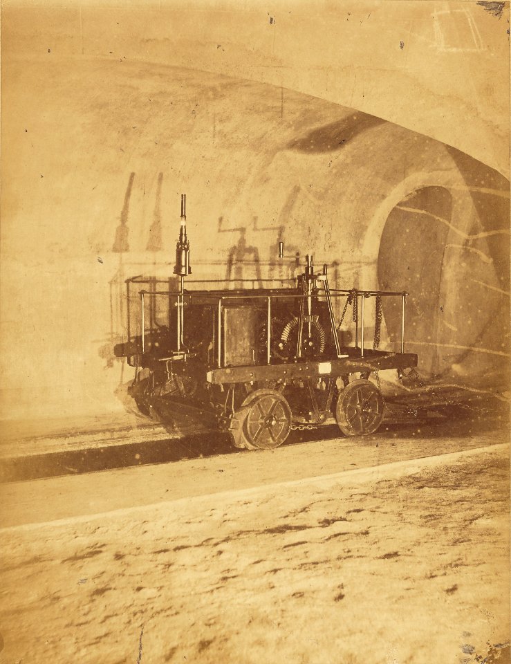 Nadar, Égouts de Paris - Portrait de wagonnet, 1861