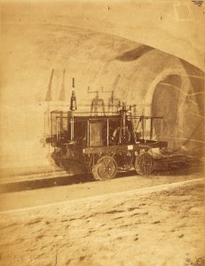 Nadar, Égouts de Paris - Portrait de wagonnet, 1861