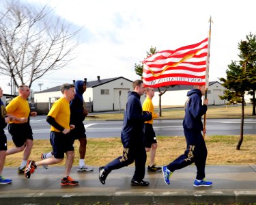NAF Misawa conducts formation run in commemoration of Boston Marathon bombing victims 130419-N-ZI955-034