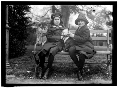 NAGEL, DOROTHY. DAUGHTER OF CHARLES NAGEL. LEFT, WITH BEATRICE PITNEY LCCN2016864474