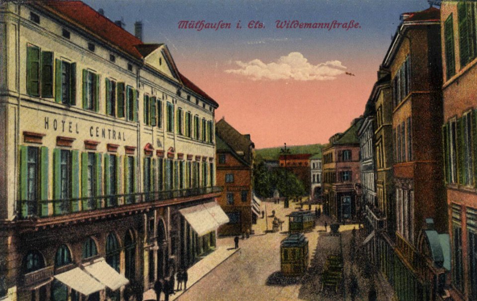 Mülhausen i. E., Elsass-Lothringen - Wildemannstraße (Zeno Ansichtskarten)