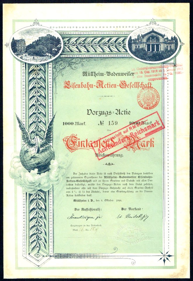 Müllheim-Badenweiler Eisenbahn-AG 1894