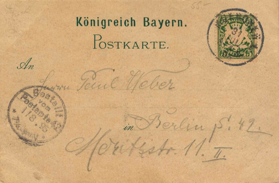 München, Bayern - Blick vom Karlstor nach dem Bahnhof (back) (Zeno Ansichtskarten)