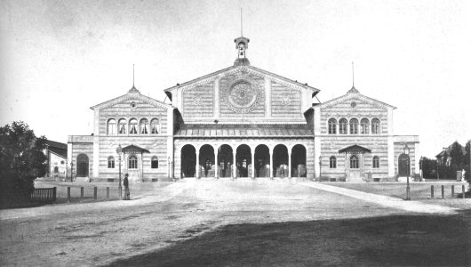 Münchener Bahnhof, around 1854