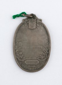 Namur - Alimentation de l'Enfance, medal by Pierre Theunis, Belgium, 1918, Coins and Medals Department of the Royal Library of Belgium, 2Lef74 - 4 (verso)
