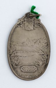 Namur - Alimentation de l'Enfance, medal by Pierre Theunis, Belgium, 1918, Coins and Medals Department of the Royal Library of Belgium, 2Lef76 - 41 (verso)