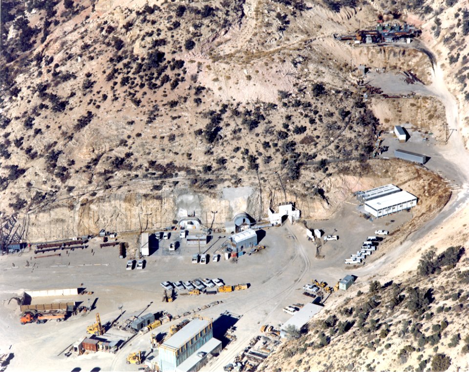 N Tunnel portal area in Rainier Mesa