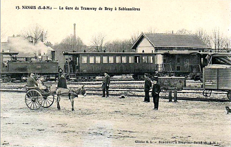 Nangis - La gare du tramway de Bray à Sablonnières