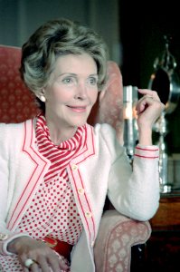 Nancy Reagan in The White House Residence C22606-15