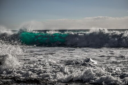 Sky sea surf photo