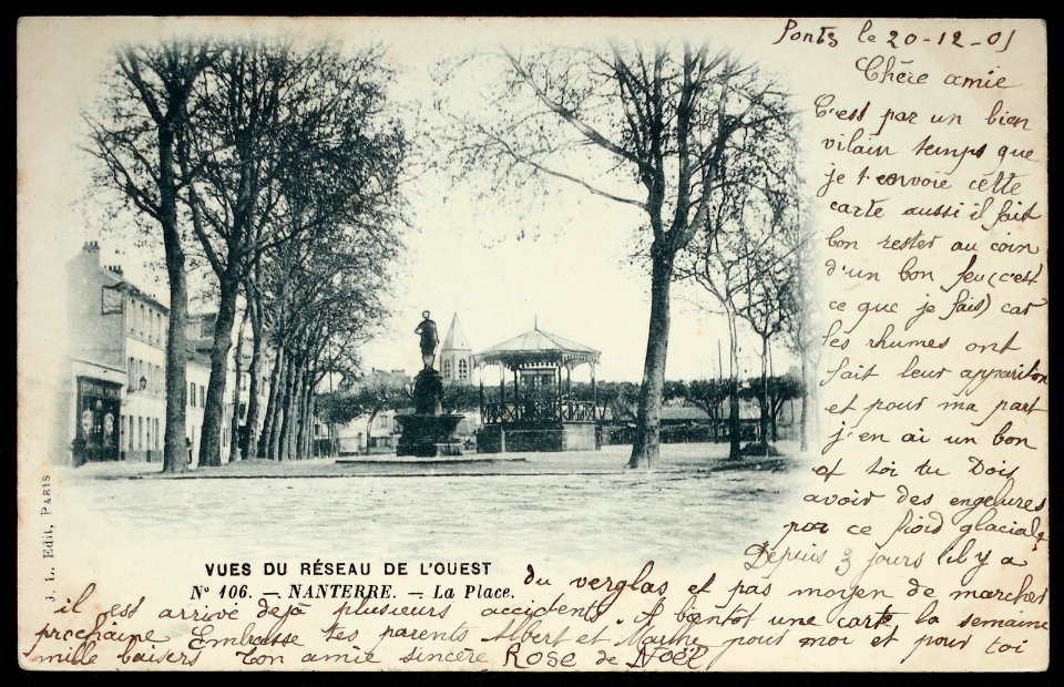 Nanterre.Place de la Fête.Kiosque à musique