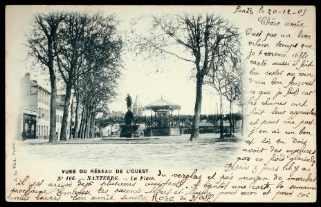 Nanterre.Place de la Fête.Kiosque à musique