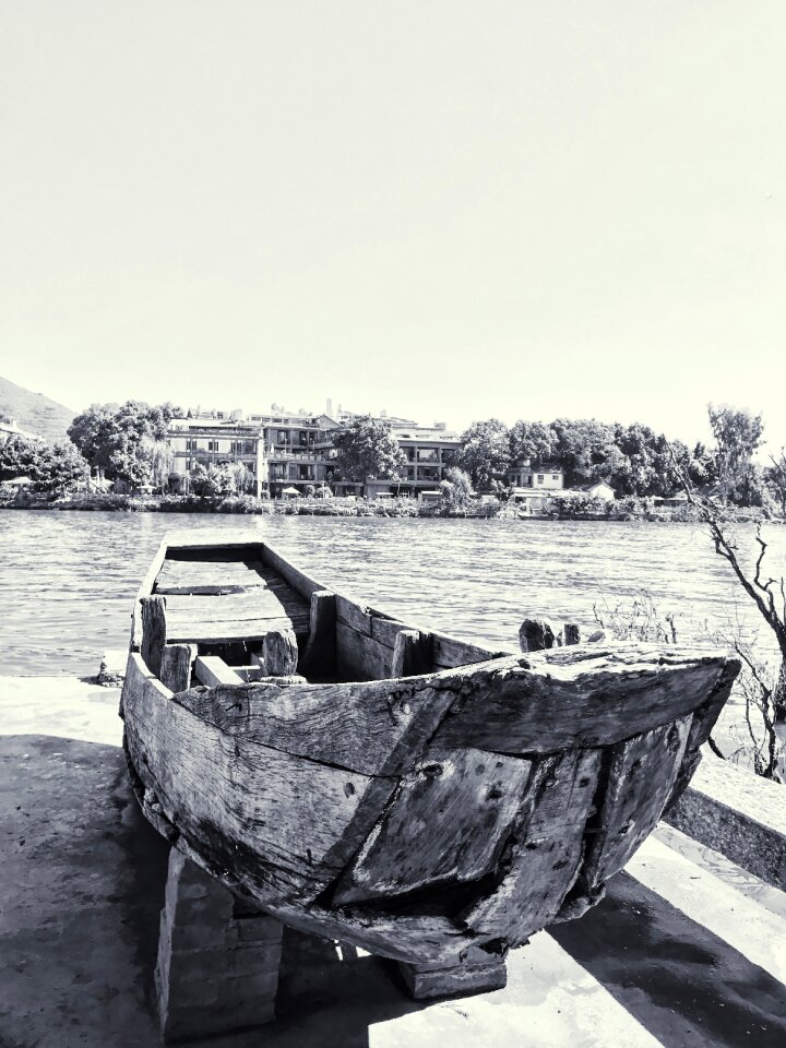 Ship scrap ship wooden boat