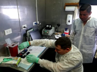 NAMRU-6 Microbiologist Embarks with Peruvian Navy Vessel along the Amazon River (200305-O-HC985-268)