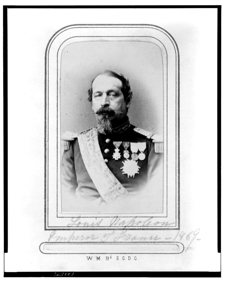 Napoleon III, Emperor of the French, half-length portrait, facing front LCCN00650569