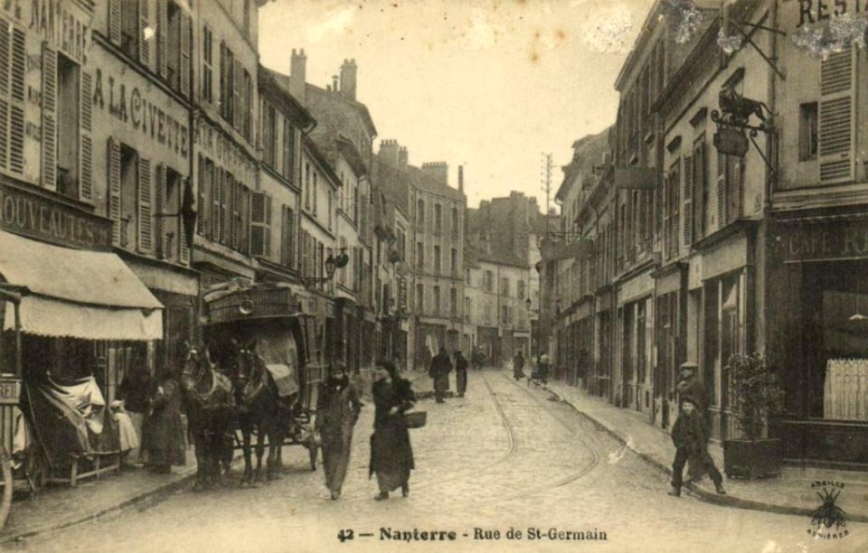 Nanterre.Rue Saint-Germain.Fiacre