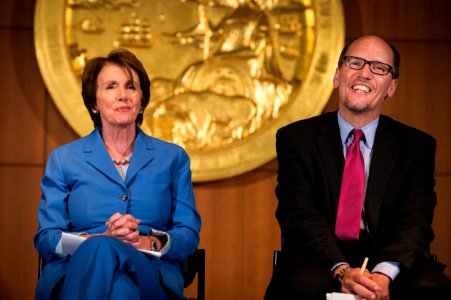 Nancy Pelosi and Thomas Perez, May 27, 2014