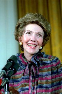Nancy Reagan Giving a Speech to The American Legion Auxiliary in The East Room