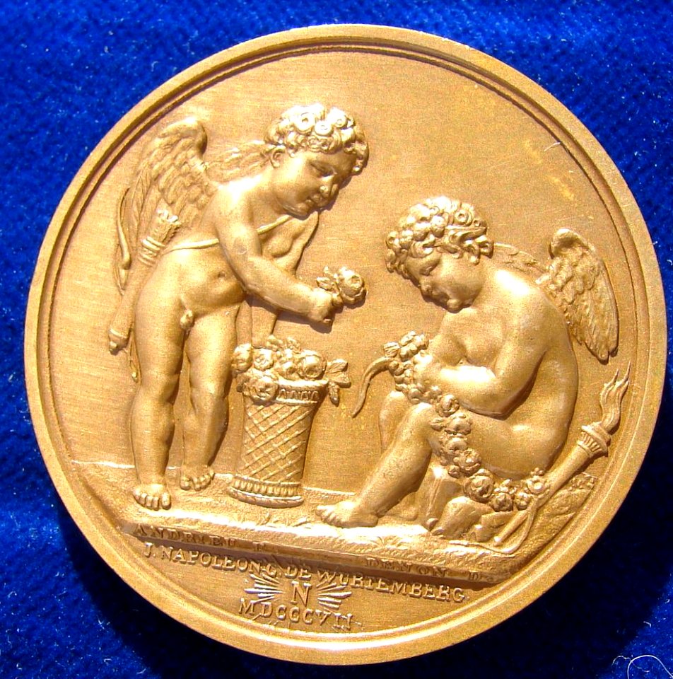 Napoleonic Wedding Medal Fontainebleau 1807, Reverse