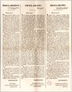 Napóleon kiáltványa a magyar nemzethez 1809