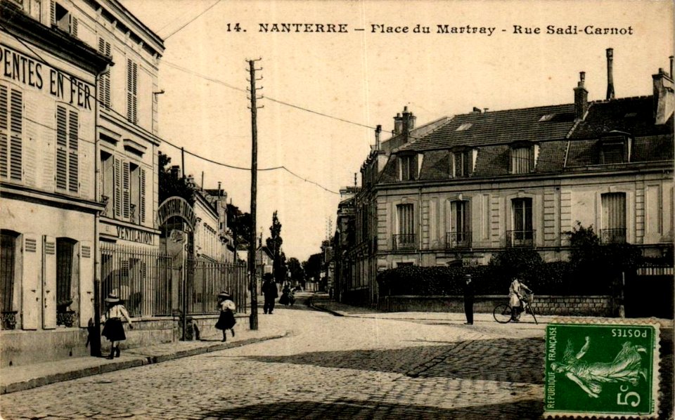 Nanterre.Place du Martray.Rue Sadi-Carnot